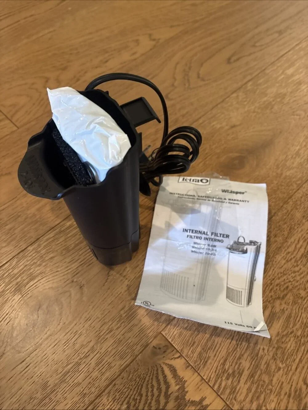 TETRA Whisper 2-10i Internal Power Filter for a 10 Gallon Aquarium New No Box